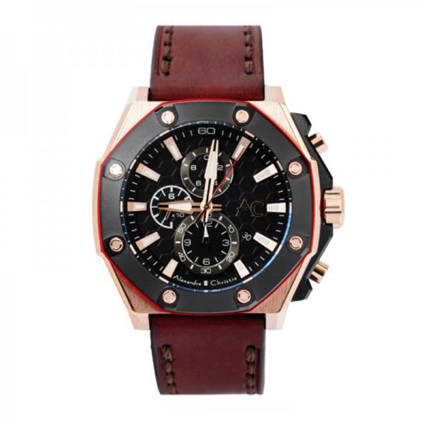 Alexandre Christie AC 9601 Collection Rosegold Brown MCLBRBA